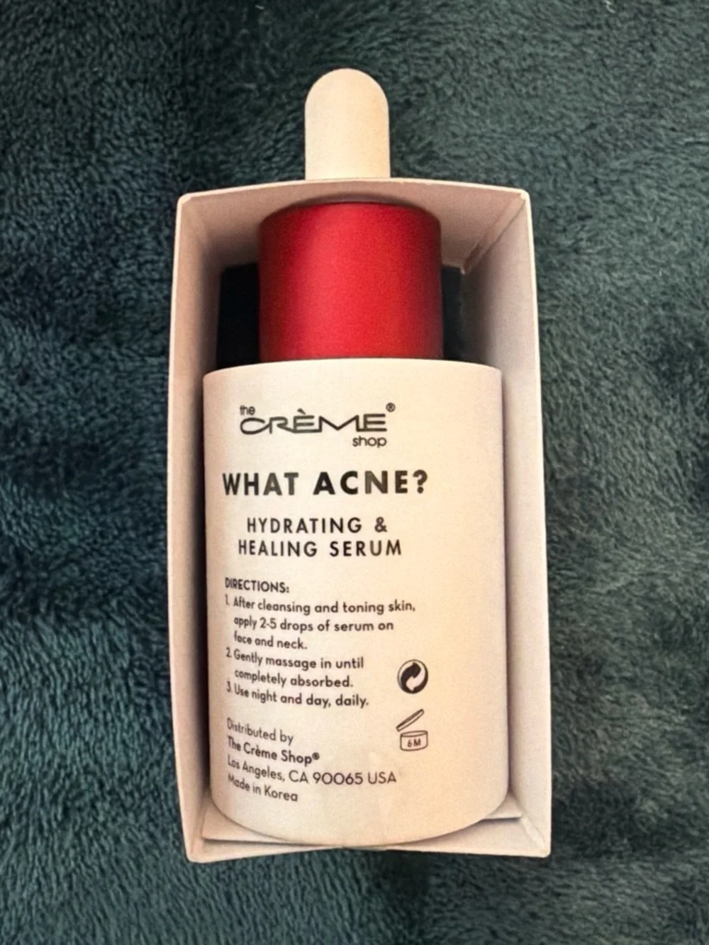 The Crème Shop What Acne? Hydrating & Healing Serum - White Bottle with Red Cap